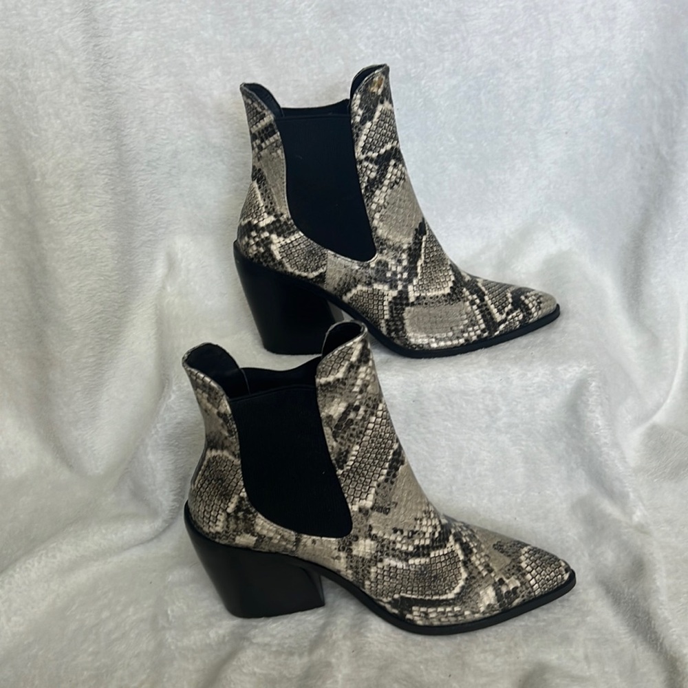 Snake Ankle Boots